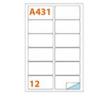 Markin 210A431 self-adhesive label Rounded rectangle Permanent White 1200 pc(s)