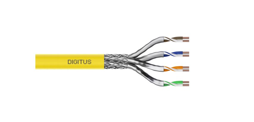 Digitus Cable de instalación CAT 7A S/FTP, 1000 m, simplex, Dca-s1a d1 a1, certificado GHMT PVP