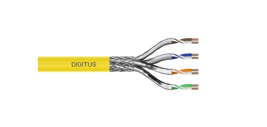 Digitus Cable de instalación CAT 7A S/FTP, 1000 m, simplex, Dca-s1a d1 a1, certificado GHMT PVP