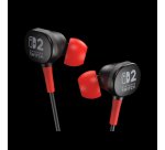 PowerA Wired Earbuds for Nintendo Switch 2 Auriculares Alámbrico Dentro de oído Juego Negro, Rojo