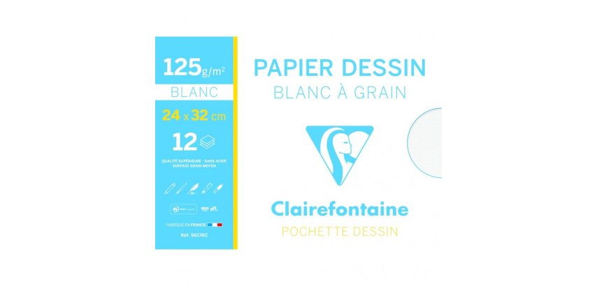 Dessin à Grain pochette 12F 24x32cm 125g