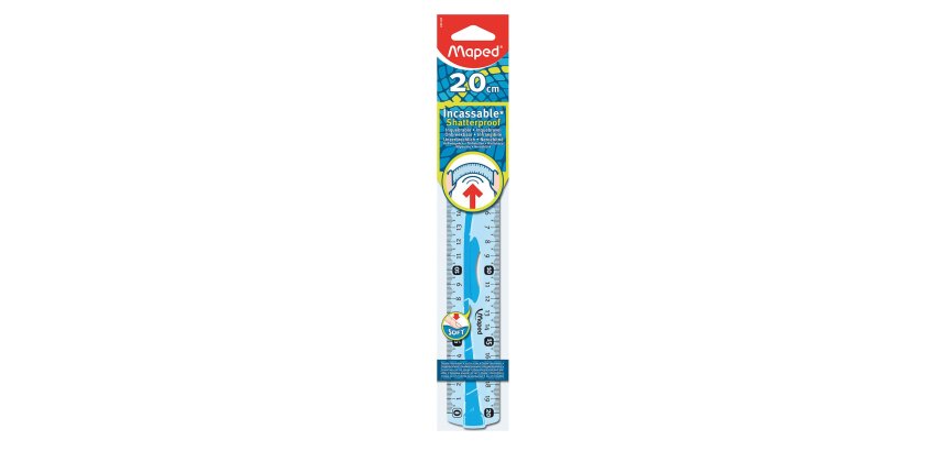 Double décimètre maped flex 20cm incassable