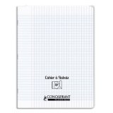 Cahier A Rabat Conquerant Classique Agrafe 170X220 48P 90G Seyes Polypro Incolore