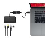 Hamlet XADTC-U2A-MF02 cavo USB USB 3.2 Gen 1 (3.1 Gen 1) 0,2 m USB A USB C 5 Gbit/s Nero