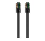 Belkin RJ45-RJ45, Cat6, 1m cable de red Negro