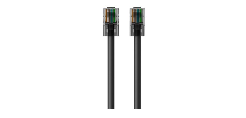 Belkin RJ45-RJ45, Cat6, 1m cable de red Negro