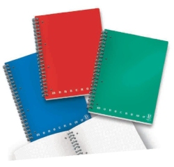 Maxiquaderno Monocromo - A4 - 1 rigo - 100 fogli - 80gr - 1 rigo - c/fori - spiralato - Pigna