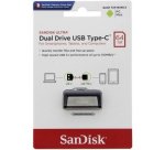 SanDisk 173338 unidad flash USB 64 GB USB Type-A / USB Type-C Negro, Plata