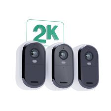 ARLO Caméra de surveillance Pack 3 caméras Essential 2k + 3 Panneaux solaires