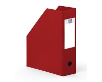 Porte-revues Oxford A4 dos 10cm couverture carte rigide recouverte de PVC rouge