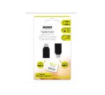 Port Designs 900142 changeur de genre de câble USB-C USB-A Noir