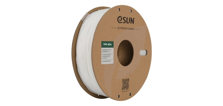 eSUN TPE-83A Thermoplastic Elastomer (TPE) White 1 kg