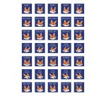 Gommette éducative maildor bon points renards 148x210mm sachet 700 unités