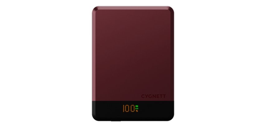Cygnett MagSlim 5000 mAh Carica wireless Colore ciliegia