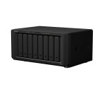 Synology DiskStation DS1821+ serveur de stockage NAS Tower Ryzen Embedded V1500B 4 Go DDR4 0 To DiskStation Manager Noir