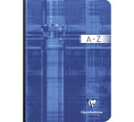 Répertoire brochure dos toilé A5 192 pages petits carreaux - Assortis