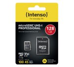 Intenso microSDXC 128GB Class 10 UHS-I Professional - Extended Capacity SD (MicroSDHC) 128 Go Classe 10