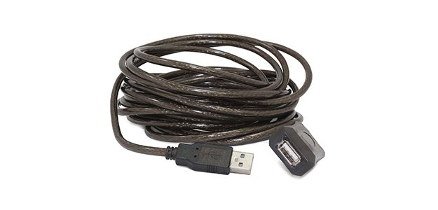 Hamlet XUREP10 cavo USB USB 2.0 10 m USB A Nero