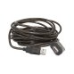 Hamlet XUREP10 cavo USB USB 2.0 10 m USB A Nero
