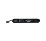 Tripp Lite U444-06N-HV4GUB Adaptador USB 3.1 Gen 1 USB-C, 4K @30Hz - HDMI, VGA, Puerto de Hub USB-A y Gigabit Ethernet, Negro