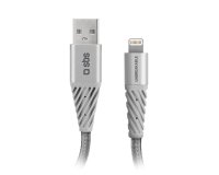 SBS Câble USB ultra résistant en fibre Usb-Lightning / 1.5m