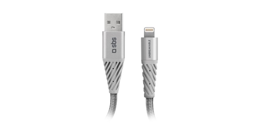 SBS Câble USB ultra résistant en fibre Usb-Lightning / 1.5m