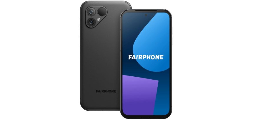Fairphone 5 16,4 cm (6.46") Double SIM Android 13 5G USB Type-C 6 Go 128 Go 4200 mAh Noir