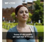 Sony WF-C510 | Cuffie True Wireless - Suono di alta qualità, Equalizzatore personalizzabile, Design Confortevole, Batteria da 22 ore, Ricarica Rapida, Connessione Multipoint Bluetooth, Ambient Sound Mode, Spotify Tap, Classificazione IPX4 - Nero