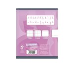 Cahier Travaux Pratiques Écriture piqué 8000 CARTE 17x22 cm 32 pages ligne 18 mm/uni 90 g - Rose