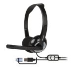 Hamlet HHEADMUS-CX cuffia e auricolare Cablato Portatile Musica e Chiamate USB tipo A Nero