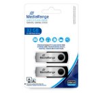 MediaRange MR911-2 USB flash drive 32 GB USB Type-A 2.0 Black, Silver