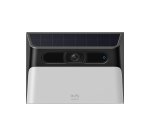 Eufy Cámara solar con luz de pared Security S120, cámara solar inalámbrica exterior, cámara 2K, energía inagotable, luz activada por movimiento, detección IA, IP65 impermeable, foco, sin cuota mensual