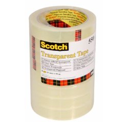 Scotch 7100194348 stationery tape 66 m Acrylic, Polypropylene (PP) Transparent 8 pc(s)