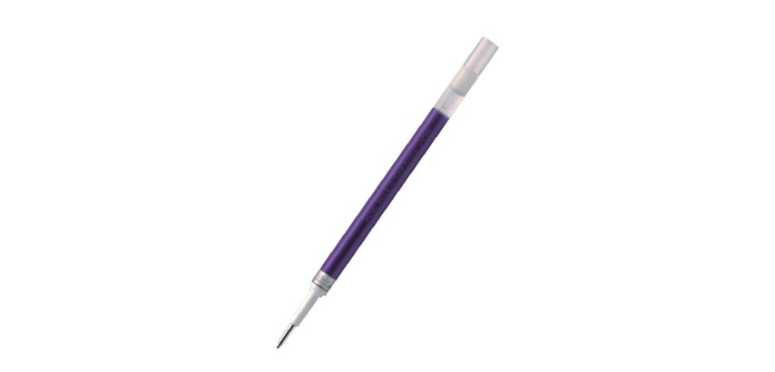Recharge roller pentel encre gel bl77 bl107 encre fluide   douce lumineuse pointe        moyenne sechage rapide violet