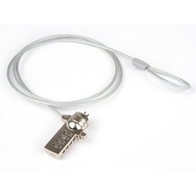 Hamlet Notebook Lock cavo di sicurezza per pc e notebook con lucchetto e combinazione di 120m in acciaio