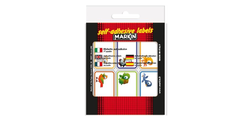 Koh-I-Noor X11046-2 self-adhesive label Rectangle Permanent Multicolour 60 pc(s)