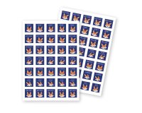 Gommette éducative maildor bon points renards 148x210mm sachet 700 unités