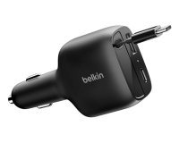 Belkin BoostCharge Universel Noir Allume-cigare Charge rapide Intérieure