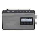 Panasonic RF-D10EG-K - Radio digitale, nero, DAB+/FM, alimentazione a batteria