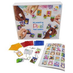 Kit de 15 porte-clés à réaliser avec des pixels 3D, fixation immédiate