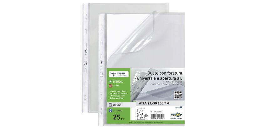 SEI Rota Atla T A sheet protector A4 Polypropylene (PP) 25 pc(s)