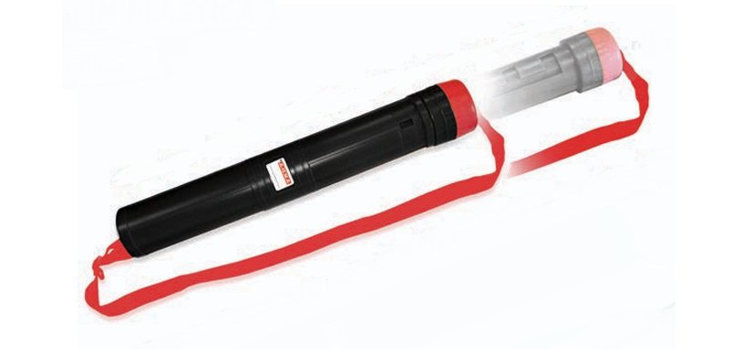 ARDA 1543N document tube 6.8 cm Black, Red Plastic