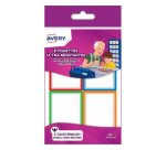 Étiquette avery adhésive 44x64mm cadre couleur ultra-résistante boîte 16 unités
