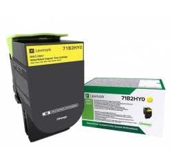 Lexmark X417 - à rendement élevé - jaune - original - cartouche de toner - LCCP, LRP