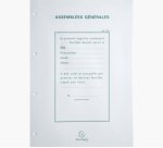 Recharge A4 pour reliures registres - 100 feuillets perforation 4 trous - Blanc