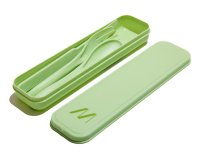 Muitomas SETCUTLERY3GN camping tableware set Plastic