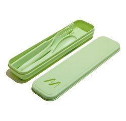 Muitomas SETCUTLERY3GN camping tableware set Plastic