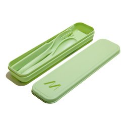 Muitomas SETCUTLERY3GN set di stoviglie da camping Plastica