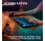 Logitech G Teclado para gaming inalámbrico de perfil bajo G915 X LIGHTSPEED TKL, teclas de PBT de doble moldeado, teclas totalmente programables, retroiluminación RGB, elegante acabado en aluminio, táctil marrón GL - PC/Mac, Layout ES