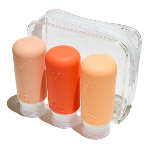 Muitomas TRBOTTLES3PF botella y recipiente de viaje Silicona Botella flexible